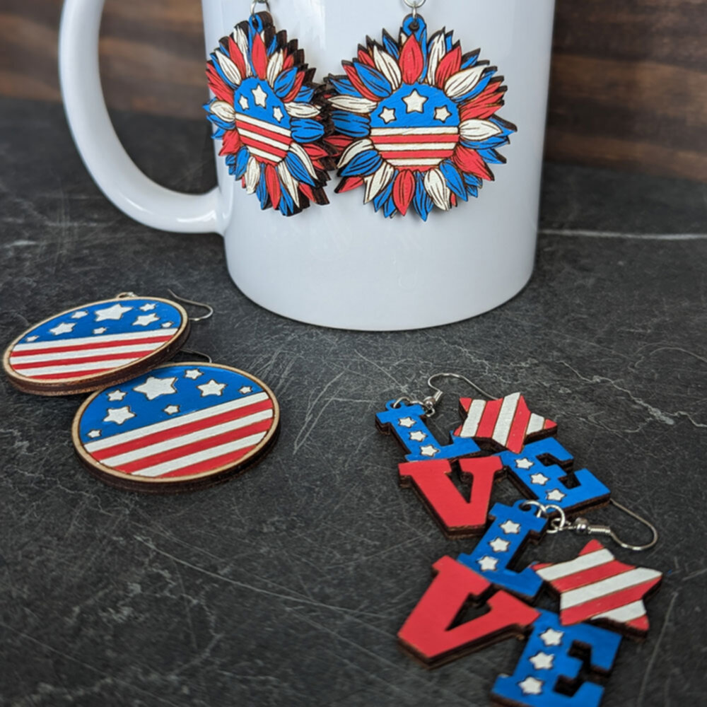 patriotic earrings