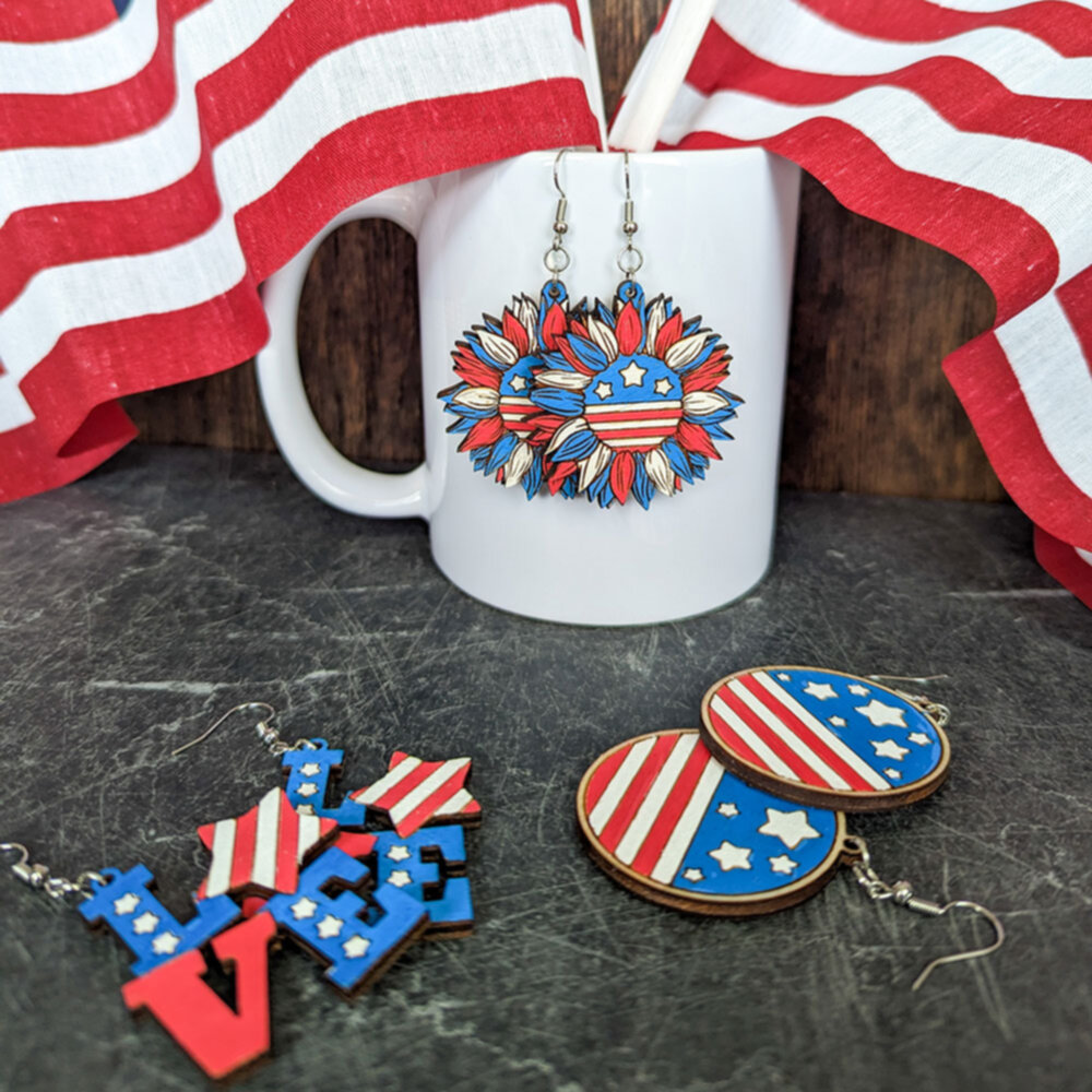 patriotic earrings