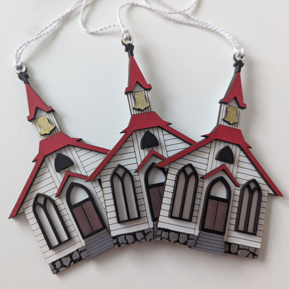 chapel christmas ornaments