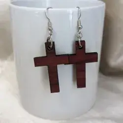 Cross shaped earrings