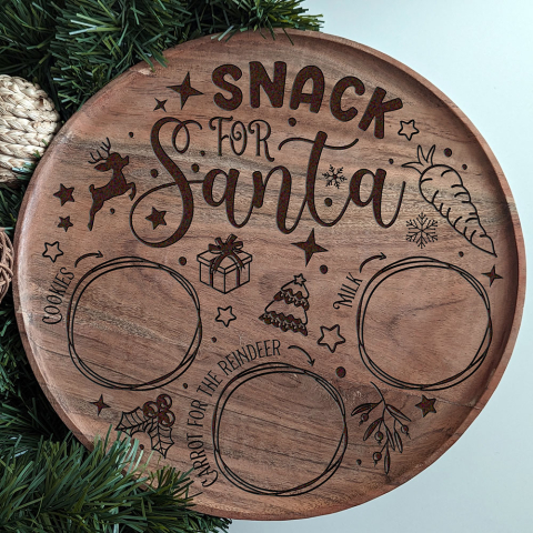 santa Claus cookie tray