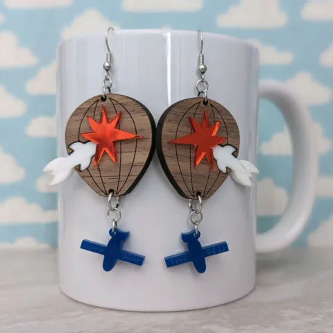 air balloon earrings