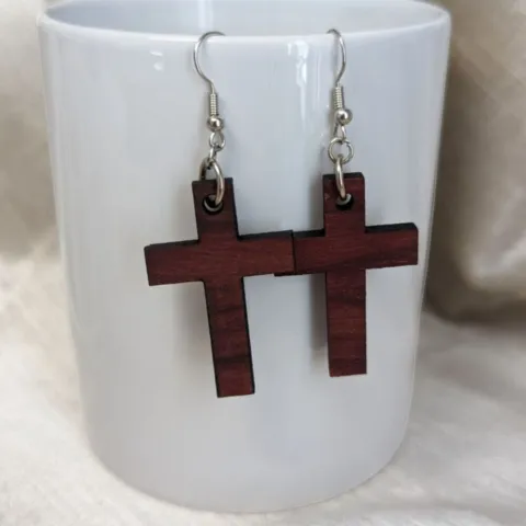 Cross shaped earrings