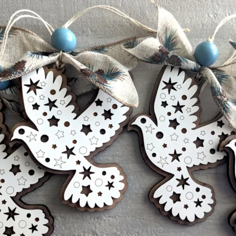 Dove ornaments