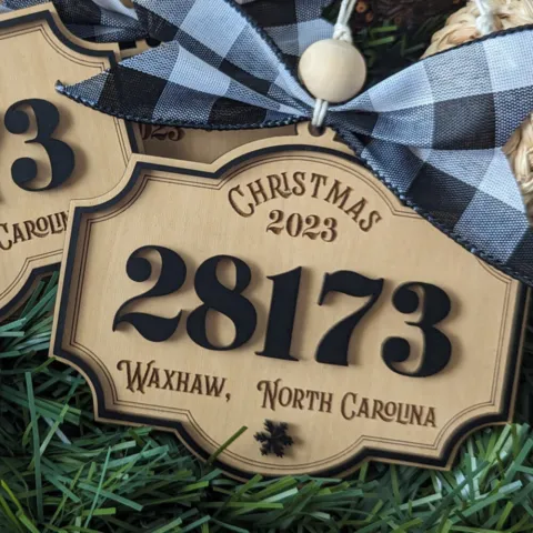 Zip Code Ornament