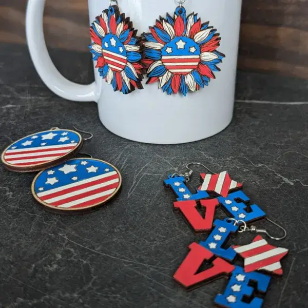 patriotic earrings