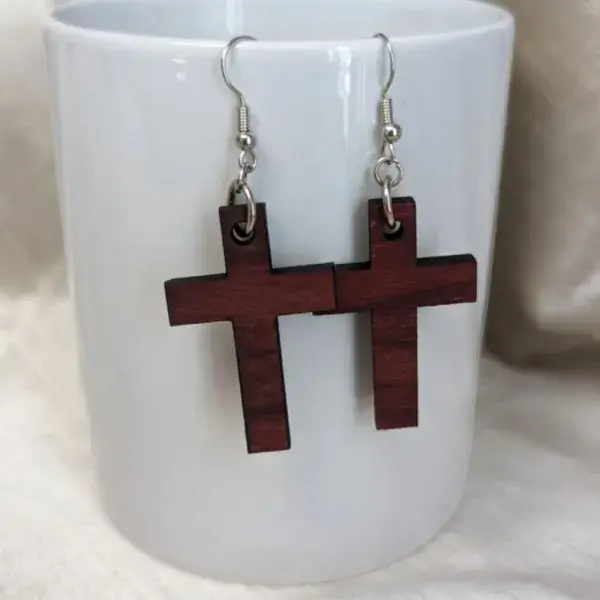 Cross shaped earrings